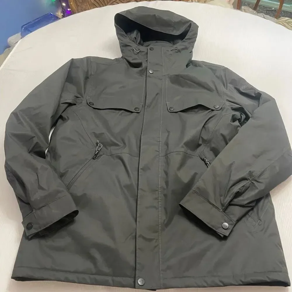 The North Face Men’s Grey Windbreaker Jacket Size Large